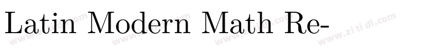 Latin Modern Math Re字体转换 Latin Modern Math Re字体转换